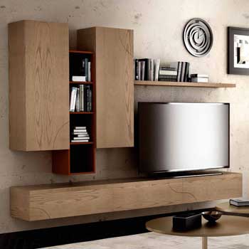 Итальянская мебель для ТВ Infinity фабрики SIGNORINI & COCO Стенка Comp. 4