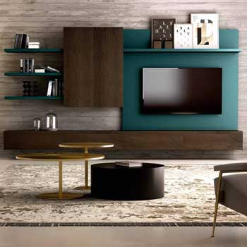 Итальянская мебель для ТВ Infinity фабрики SIGNORINI & COCO Стенка Comp. 5