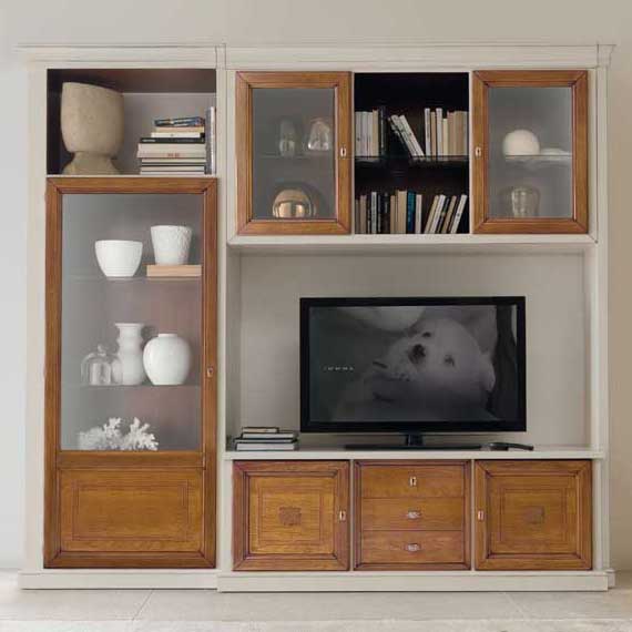 Итальянская мебель для TV Arte фабрики BRUNO PIOMBINI Стенка