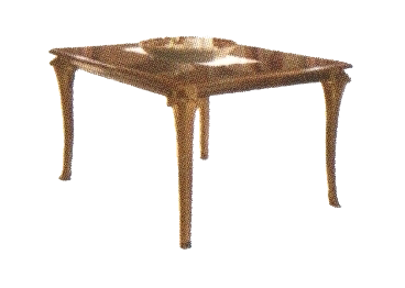Итальянская гостиная Giotto фабрики ARREDO CLASSIC Стол квадратный раскладной (118+40 см)