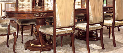 Итальянская гостиная Reggenza Luxury  фабрики BARNINI OSEO Стол овальный раскладной (1 вставка 50 см)