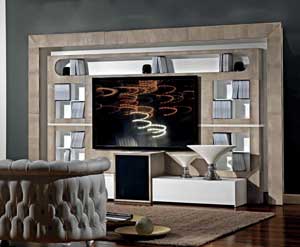 Итальянская мебель для ТВ Modern фабрики VISMARA DESIGN THE WALL HOME CINEMA FRAME
