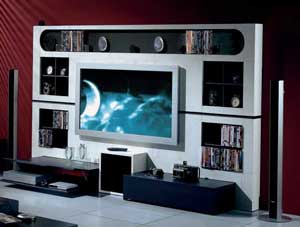 Итальянская мебель для ТВ Modern фабрики VISMARA DESIGN THE WALL HOME CINEMA