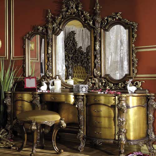 Итальянская спальня Luxury фабрики ASNAGHI INTERIORS Туалетный столик Klee