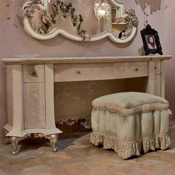 Итальянская спальня Rosalba фабрики MANTELLASSI Туалетный столик Penelope