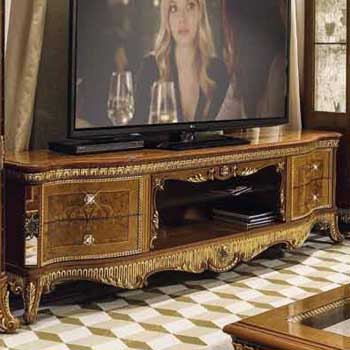 Итальянская мебель для ТВ Premiere фабрики BACCI STILE Тумба под ТВ