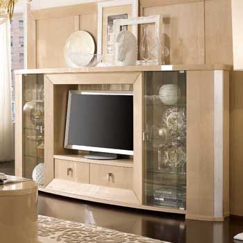Итальянская мебель для TV Mon Amour Acero фабрики DOMUS Тумба под ТВ
