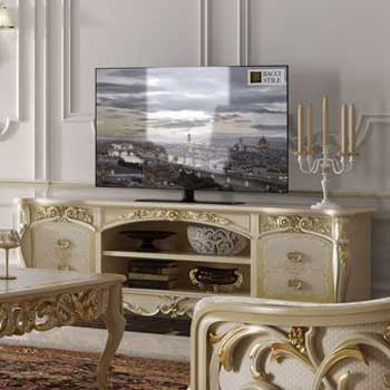 Итальянская мягкая мебель Jadore Laccato фабрики BACCI STILE Тумба под ТВ