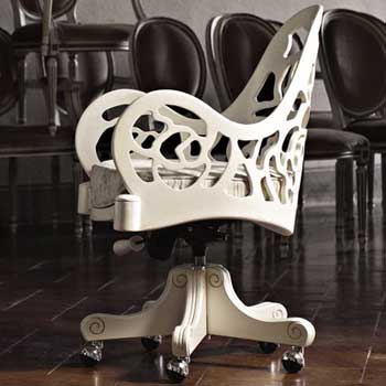 Итальянская гостиная фабрики VOLPI Вращающееся кресло Violetta