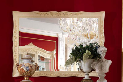 Итальянская гостиная Prestige Plus Laccata Antica фабрики BARNINI OSEO Зеркало для буфета