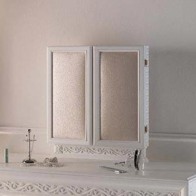 Итальянская спальня Marostica bianco фабрики BAMAR Зеркало с боковыми элементами