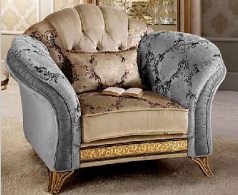 Итальянская мягкая мебель Melodia фабрики ARREDO CLASSIC. Стоимость дивана как на фото. Кресло без подлокотников кат. C,G, кожа с набивкой
