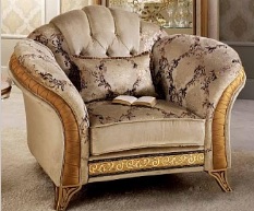 Итальянская мягкая мебель Melodia фабрики ARREDO CLASSIC. Стоимость дивана как на фото. Кресло кат. C, G, кожа с набивкой