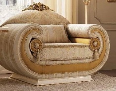 Итальянская мягкая мебель Leonardo фабрики ARREDO CLASSIC. Стоимость дивана как на фото. Кресло кат. C, G, кожа 