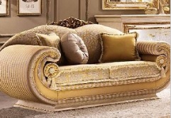 Итальянская мягкая мебель Leonardo фабрики ARREDO CLASSIC. Стоимость дивана как на фото. Диван 2-х местный кат. C, G, кожа 