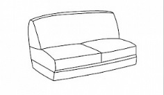 Итальянская мягкая мебель Liberty фабрики ARREDO CLASSIC. Стоимость дивана как на фото. Диван 2-х местный без подлокотников кат. C, G, кожа