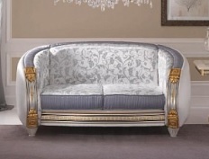 Итальянская мягкая мебель Liberty фабрики ARREDO CLASSIC. Стоимость дивана как на фото. Диван 2-х местный кат. C, G, кожа 