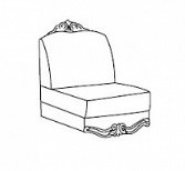 Итальянская мягкая мебель Donatello фабрики ARREDO CLASSIC. Стоимость мягкой мебели как на фото (без подушек). Кресло без подлокотников кат. C, G, кожа