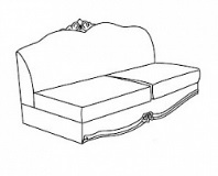 Итальянская мягкая мебель Donatello фабрики ARREDO CLASSIC. Стоимость мягкой мебели как на фото (без подушек). Диван 2-х местный без подлокотников кат. C, G, кожа