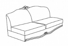 Итальянская мягкая мебель Donatello фабрики ARREDO CLASSIC. Стоимость мягкой мебели как на фото (без подушек). Диван 3-х местный без подлокотников кат. А
