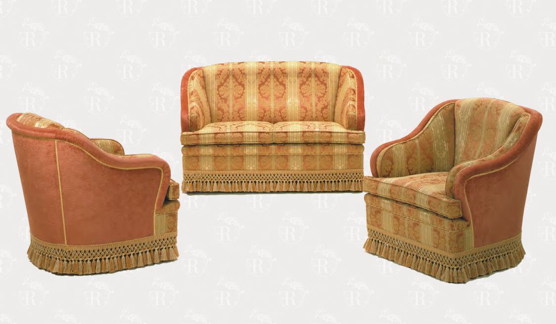 Итальянский комплект мягкой мебели (диван + 2 кресла) арт. А 40 фабрики FRATELLI RADICE Диван 2-х местный 