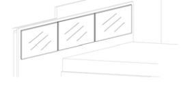 Итальянская спальня Futura Grey фабрики STATUS (кровать сп.место 180 х 200 см, 2 тумбы, комод, зеркало, высокий комод) Панель из экокожи для кровати сп.место 160