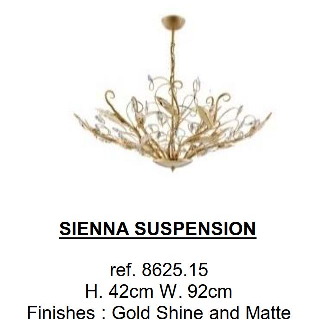 Португальский потолочный светильник Sienna Suspension фабрики CASTRO Люстра (15 ламп)