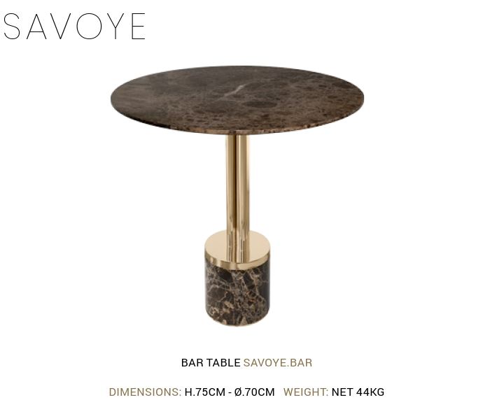Португальская мебель для барной зоны фабрики CASTRO Барный стол Savoye