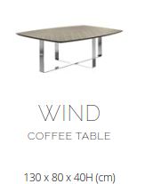 Испанский комплект мебели для гостиной комп.3 (диван + кофейный столик + журнальный столик + кресло + 2 торшера) фабрики COLECCIONALEXANDRA Кофейный столик Wind