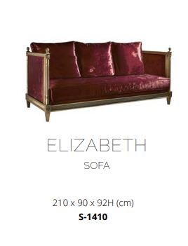 Испанский комплект мебели (диван + 2 кресла + большой журнальный стол + 2 кофейных столика) фабрики COLECCION ALEXANDRA фабрики Диван Elizabeth