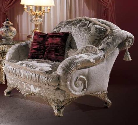 Итальянская мягкая мебель  (диван арт.4643 + 2 кресла арт. 4641) фабрики EZIO BELLOTTI Кресло 