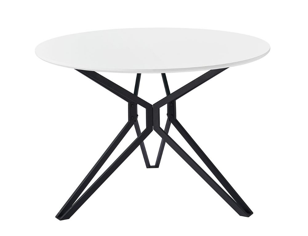 Столовая группа (стол арт. DT-62 white + 4 стула арт. 8175) бренда ESF Стол обеденный (не раскладной)