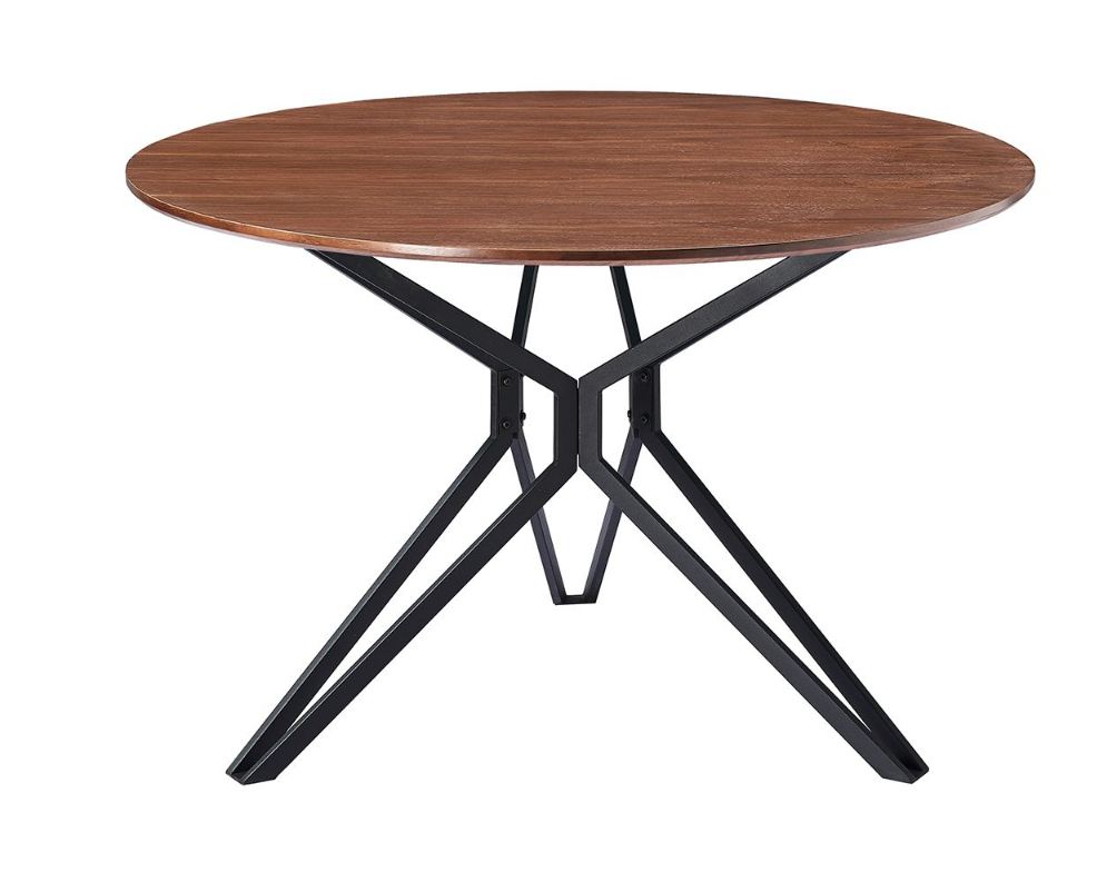 Столовая группа (стол арт. DT-62 walnut + 4 кресла Herta арт. 13359) бренда ESF Стол обеденный (не раскладной)