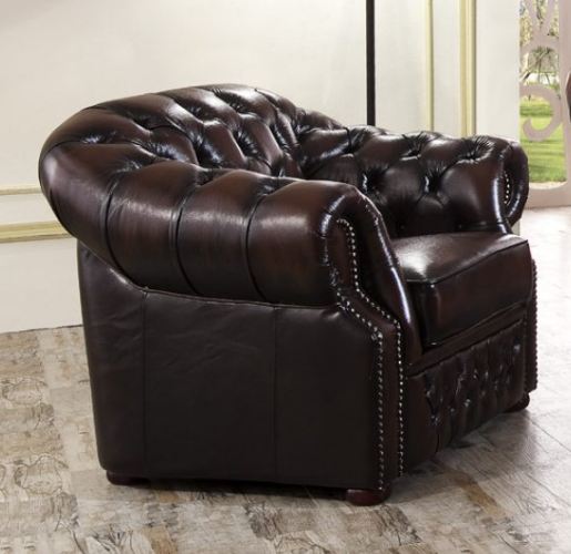 Комплект мягкой мебели арт. B128 Brown (диван 3-х местный) бренда ESF Кресло 