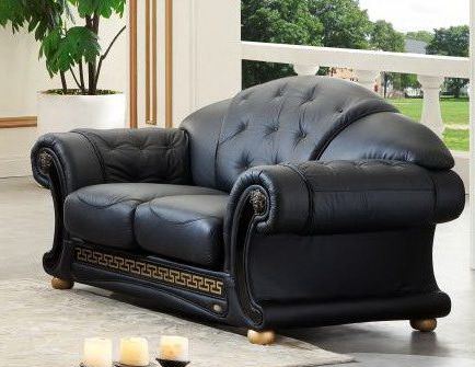 Комплект мягкой мебели Versace Black (диван 3-х местный) бренда ESF Диван 2-х местный 