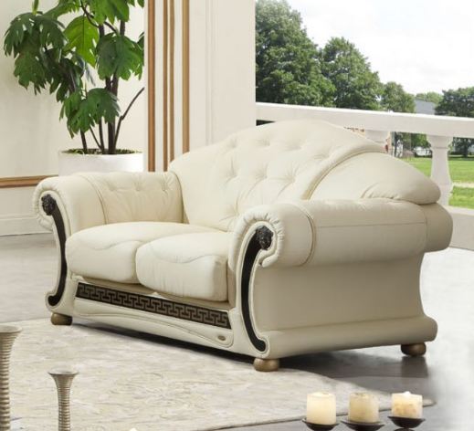 Комплект мягкой мебели Versace White (диван 3-х местный) бренда ESF Диван 2-х местный 