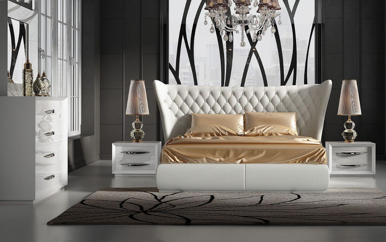 Испанская спальная группа Miami (кровать со сп.местом 160*200) фабрики FRANCO Кровать (со сп.местом 160*200)