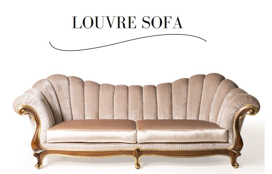 Итальянский комплект мягкой мебели Louvre (дивана) фабрики MANTELASSI Диван 3-х местный 