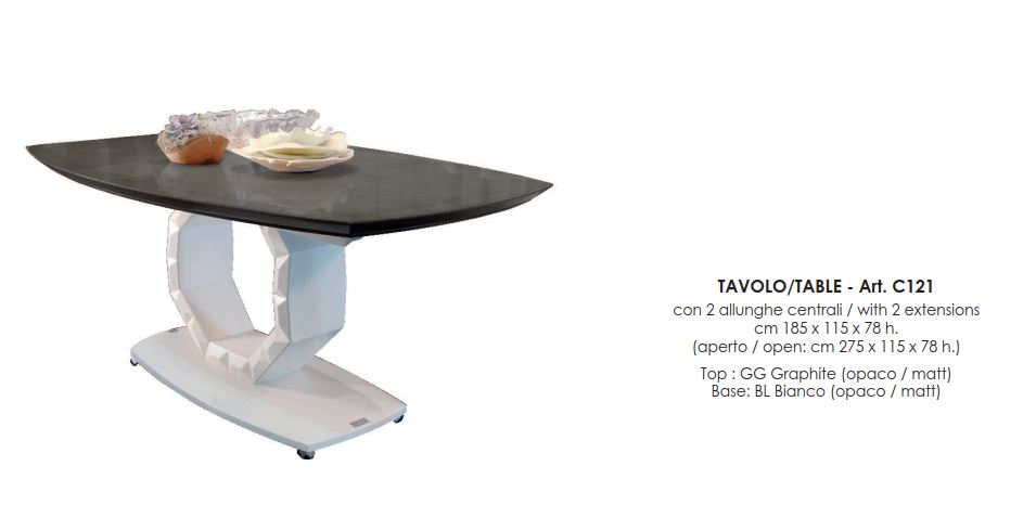 Итальянская столовая группа Diamond (стол + 4 стула) фабрики BIZZOTTO  Стол обеденный (не раскладной)