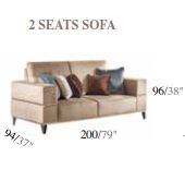 Итальянская мягкая мебель Ambra (Adora) (диван, как на фото) фабрики ARREDOCLASSIC Диван 2 местный кат E