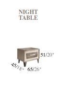 Итальянский комплект мебели для спальни Ambra (Adora) (кровать со сп.местом 160*190 + 2 тумбочки + комод 6 ящиков + зеркало, как на фото) фабрики ARREDOCLASSIC Тумба прикроватная