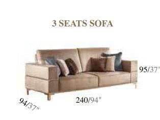 Итальянская мягкая мебель Essenza-Adora (диван 3-х местный, как на фото) фабрики ARREDO CLASSIC Диван 3 местный ткань cat.Special (как в кат.станд.)