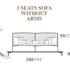 Итальянский угловой диван Essenza-Adora (как на фото, размеры: 377 на 407) фабрики ARREDO CLASSIC диван секция 3 мест. (без подлок.) кат В